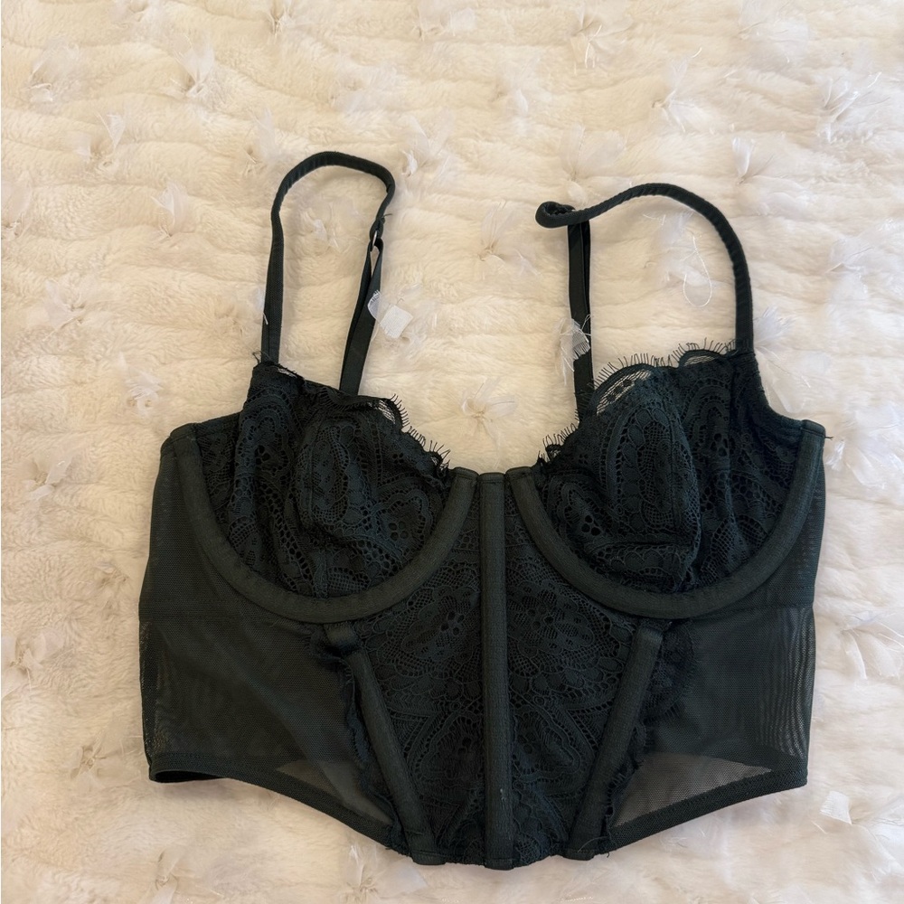 Hollister greenLace Bustier Tank Top